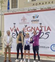 Πολλοί αθλητές, μικροί και μεγάλοι, στον αγώνα VIA EGNATIA RUN της Αλεξανδρούπολης. 