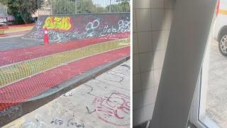 Ζημιές στο τμήμα ανάπλασης κάτω από τον Φάρο και τραυματισμός μικρού κοριτσιού