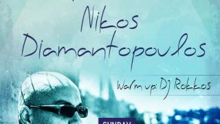 O Nikos Diamantopoulos στο Yasu Beach Lounge Bar, μαζί με τον Dj Rokko