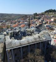 Μεγάλης έκτασης φωτιά στο Τέμενος Βαγιαζήτ στο Διδυμότειχο