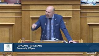  “Πύρινος” στην πρώτη του ομιλία  στη βουλή ο Πάρης Παπαδάκης (video)