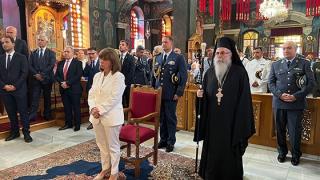 Στην Αλεξανδρούπολη η ΠτΔ Κατερίνα Σακελαροπούλου ανήμερα του Δεκαπενταύγουστου (video)
