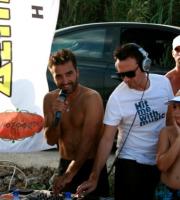 Ο heat Radio στο τουρνουά beach volley στο "Scrorpio".