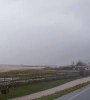 Από το αεροδρόμιο "Δημόκριτος" το οποίο για ακόμη μια φορά έχει πλημμυρίσει από τις έντονες βροχές.