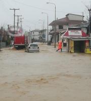 Φωτογραφία από το πλημμυρισμένο Σουφλί.