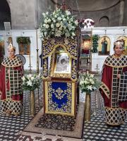 Με βυζαντινή μεγαλοπρέπεια ο εορτασμός στην Παναγία Κοσμοσώτειρα στις Φέρες (φώτο)