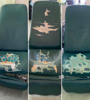 Οι βρώμικες φθαρμένες καρέκλες που οι συνοδοί καλούνται να περάσουν τις μέρες διαμονής τους στο ΠΓΝΑ