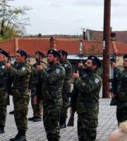Οι Εθνοφύλακες του ΤΕΘ Τυχερού ύψωσαν τη γαλανόλευκη  στο χωριό Κορνοφωλιά Έβρου