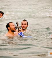 Με λαμπρότητα παρά το κρύο αγιάστηκαν τα νερά στην Αλεξανδρούπολη.