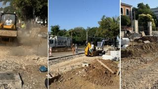 Συνεχίζονται τα έργα ανάπλασης στην παραλιακή λεωφόρο της Αλεξανδρούπολης