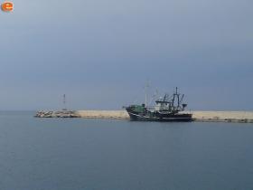 On the edge of port at Therma.