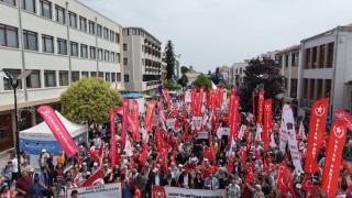 Διαδήλωση στην Αδριανούπολη κατά της ΝΑΤΟϊκής άσκησης στην Αλεξανδρούπολη