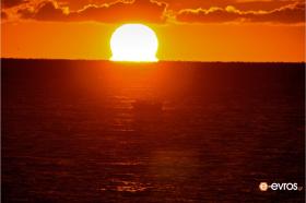 Ο ήλιος δύει στο Θρακικό Πέλαγος