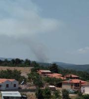 Όπως φαίνεται η φωτιά αυτήν την ώρα από το χωριό Δαδιά