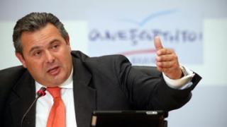 Από την Αλεξ/πολη ξεκινά την περιοδεία του ο Π. Καμμένος.