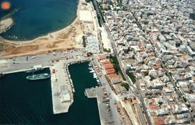 Yüksekten, liman .
