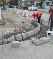 Φωτογραφία από τα έργα που συνεχίζονται μέρη νύχτα στο δήμο Ορεστιάδας.