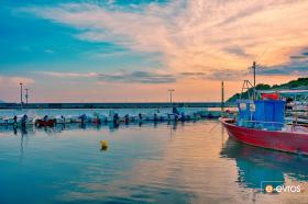 It calms down your soul! The sunset at the port of Makri.