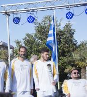 Φωτογραφικά κλικ από τη άφιξη της Ολυμπιακής Φλόγας στην Αλεξανδρούπολη