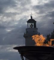 Φωτογραφικά κλικ από τη άφιξη της Ολυμπιακής Φλόγας στην Αλεξανδρούπολη