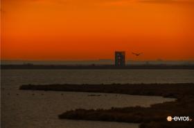 Το Δέλτα του Έβρου κατά το ηλιοβασίλεμα