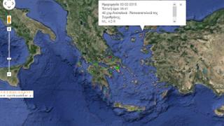 Σεισμική δόνηση το πρωί της Δευτέρας ανοιχτά της Σαμοθράκης.