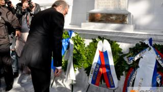 Αποκαλυπτήρια του μνημείου των Ρώσων πεσόντων, στην Αλεξανδρούπολη.