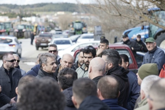 Και με αγρότες συναντήθηκε ο Πρωθυπουργός κατά την επίσκεψή του στον Έβρο.