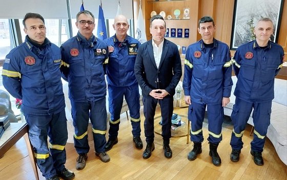 Συνάντηση του Δημάρχου Αλεξανδρούπολης, με την τοπική ηγεσία του Πυροσβεστικού Σώματος.
