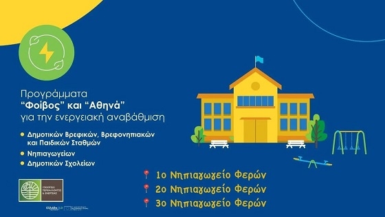 Ο Δήμος Αλεξανδρούπολης θέλει να προχωρήσει σε ενεργειακή αναβάθμιση των νηπιαγωγείων στις Φέρες.