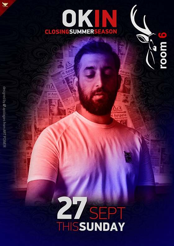 "Closing summer season" την Κυριακή στο Room 6 με dj OKIN.