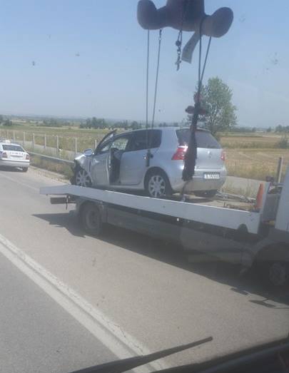 To ένα εκ των δύο εμπλεκόμενων οχημάτων