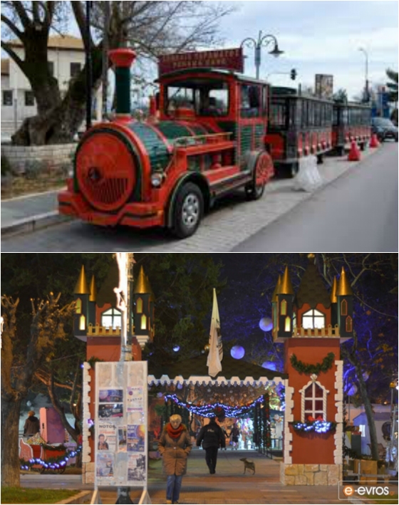 Χριστουγεννιάτικες βόλτες στην Αλεξανδρούπολη με… τρενάκι!