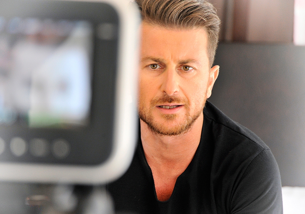 Στιγμιότυπο από τα γυρίσματα του clip