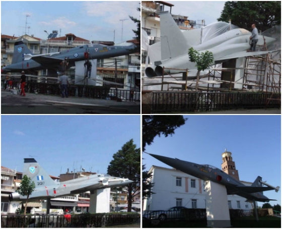 Μετά την ολοκλήρωση των εργασιών συντήρησης, ελαιοχρωματισμών και αποκατάστασης, το αεροπλάνο, το μνημείο πεσόντων πιλότων της Πολεμικής Αεροπορίας, απέκτησε τον πιλότο του