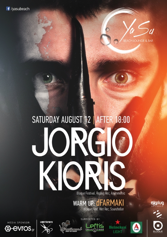 Ακόμη ένα μοναδικό πάρτι "έρχεται" στο Yasu beach bar,  με τον Jorgio Kiori