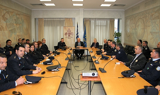 Στιγμιότυπο από τη συνάντηση των σπουδαστών με τον Περιφερειάρχη