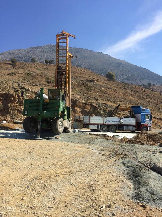 Η γεώτρηση στην περιοχή του Προφ.Ηλία
