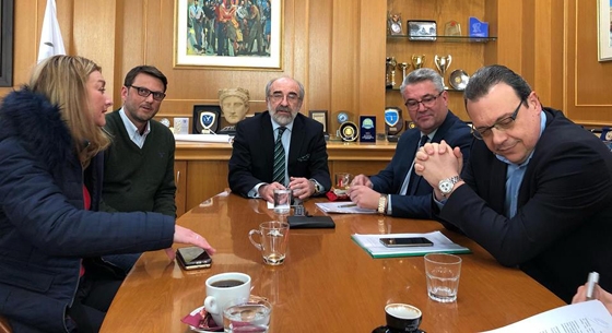 Η Βουλευτής ΣΥΡΙΖΑ Ν.Γκαρά, ο Αντιδήμαρχος Τεχν. Υπηρεσιών Γ.Κουκουράβας, ο Δήμαρχος Αλεξ/πολης Β.Λαμπάκης, ο Πρ. της ΔΙΑΜΑΘ & Δήμαρχος Δράμας Χρ.Μαμσάκος, & ο Υφυπ. Περιβάλλοντος Σ.Φάμελλος