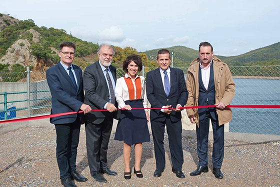 Οι κ. Δημήτρης Πέτροβιτς, Αντιπεριφερειάρχης Π.Ε Έβρου, κ. Μιχάλης Σκούλλος, Πρόεδρος GWP-Med, κ. Λίλιαν Νεκταρίου, Γενική Διευθύντρια Coca-Cola για Ελλάδα, Κύπρο και Μάλτα, κ. Κωνσταντίνος Αραβώσης, 