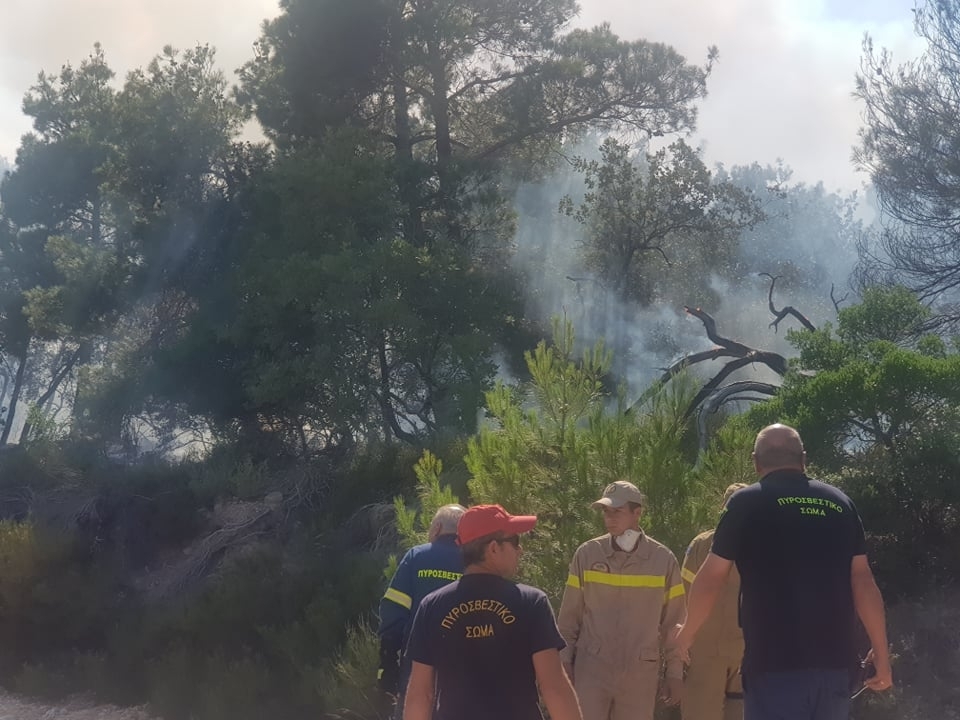Υπό πλήρη έλεγχο η πυρκαγιά στη Λευκίμη