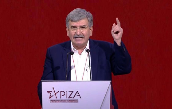 Στιγμιότυπο από την ομιλία του Μενέλαου Μαλτέζου