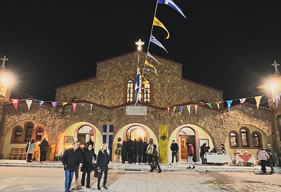 Ο Άγιος Ελευθέριος στην Αλεξανδρούπολη.