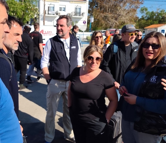 Ο Γιώργος Καραγκούνης και ο Νικόλαος Ντε Γκρες στη Σαμοθράκη με την 21η Αποστολή της Axion Hellas.