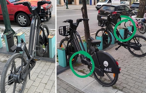 Συνέχεια βανδαλίζονται τα κοινόχρητα ηλεκτρικά ποδήλατα του Δήμου Αλεξανδρούπολης.