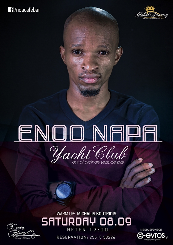 Ο Νο1 dj της Afrohouse μουσικής Enoo Napa έρχεται στο closing party του Yacht!