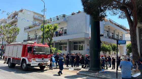 Στιγμιότυπο από το χθεσινό τραγικό συμβάν.