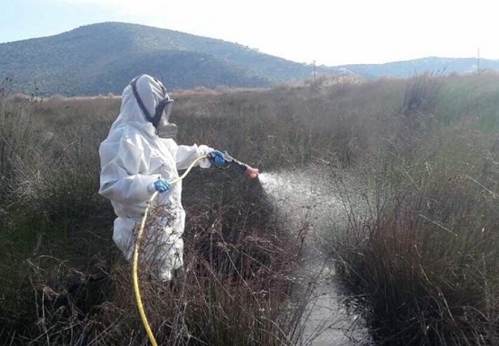 Επίγειοι ψεκασμοί σε Σουφλί, Τυχερό και Θυμαριά.