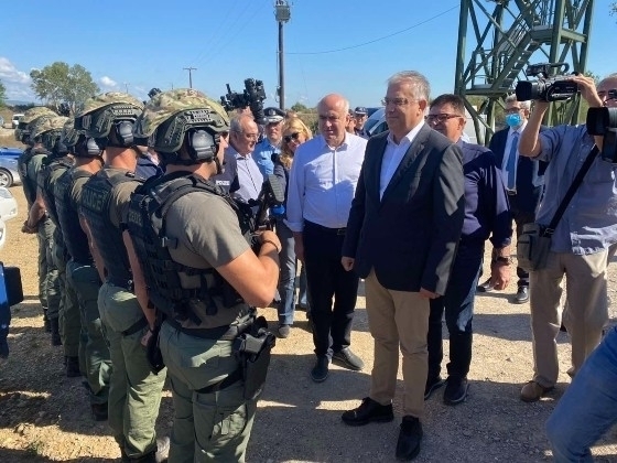 Φωτογραφία αρχείου από την επίσκεψη του Υπουργού στον Έβρο.