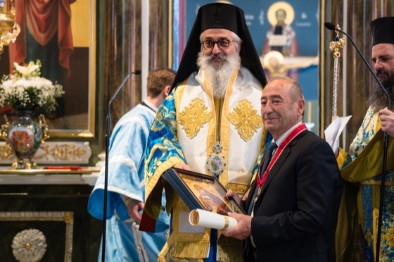 Στιγμιότυπο από τη βράβευση του κ. Δαστερίδη
